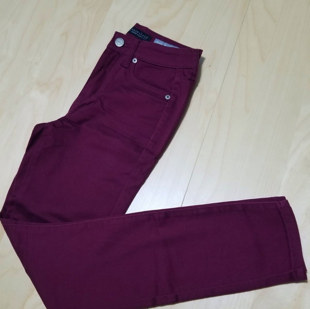 Maroon High waisted Jegging by Aeropostale
